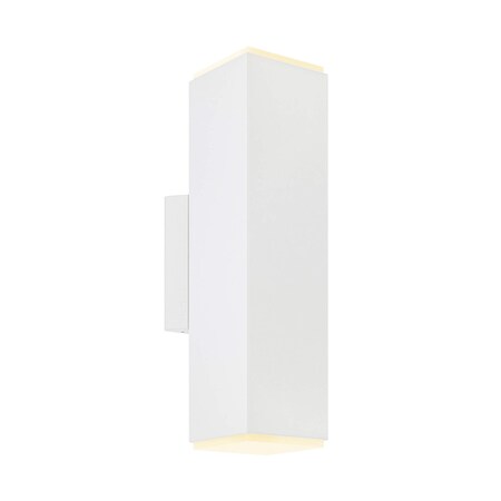 Dals 4 Inch Square Adjustable LED Cylinder Sconce LEDWALL-B-WH